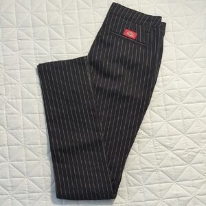 Dickies Professional Pinstripe Trousers Black